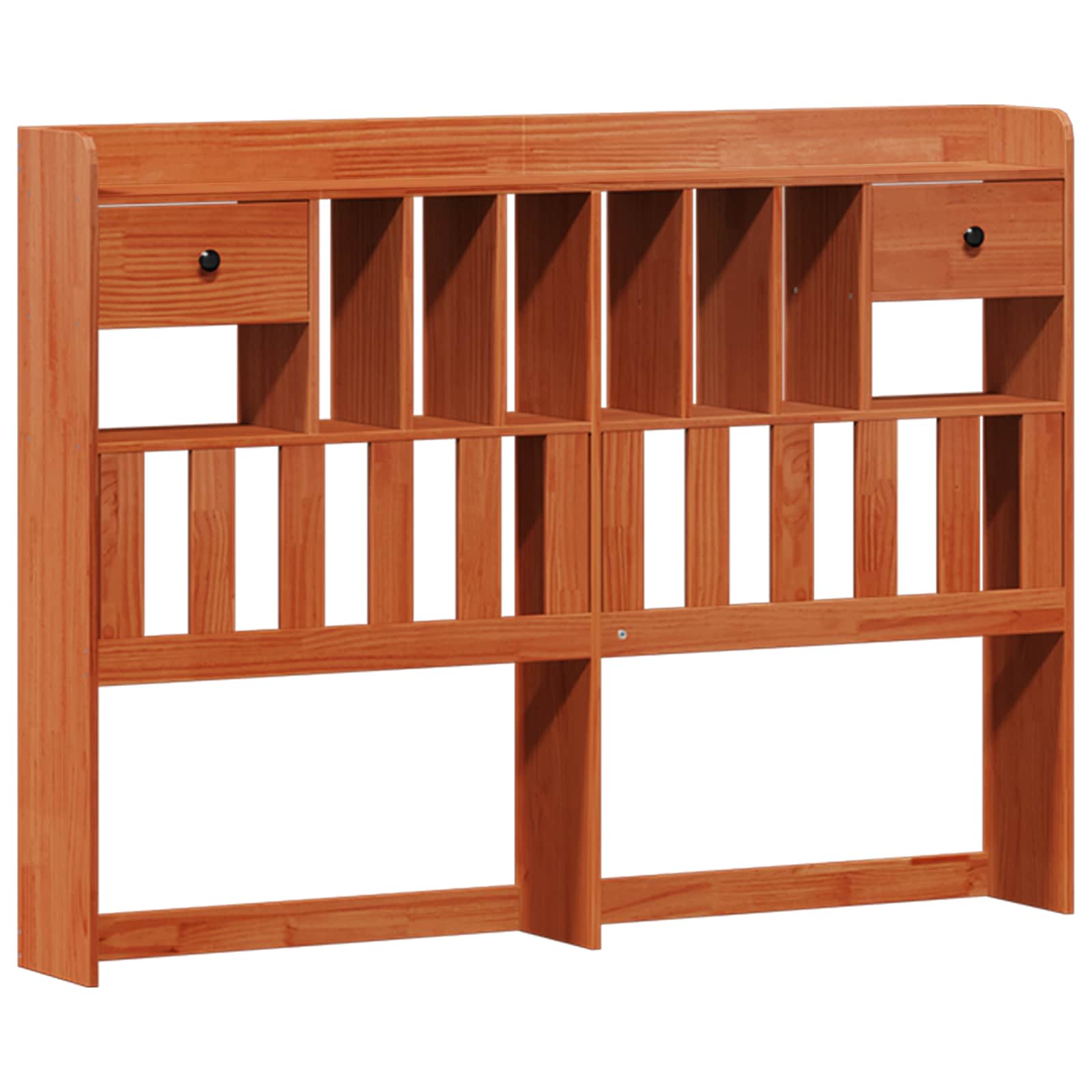 Libreria Struttura Letto 2 pcs Marrone cerato 200 x 140 cm 3422766