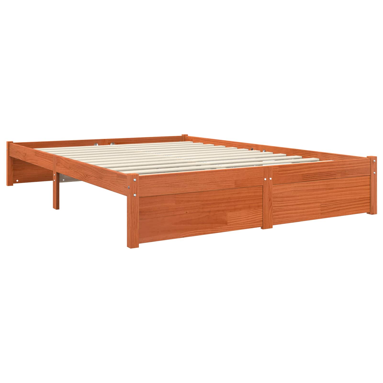 Libreria Struttura Letto 2 pcs Marrone cerato 200 x 140 cm 3422766