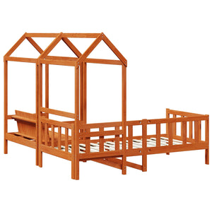 Set di Letto per il Giorno Marrone cerato Pino massello 3422779