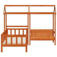 Set di Letto per il Giorno Marrone cerato Pino massello 3422779