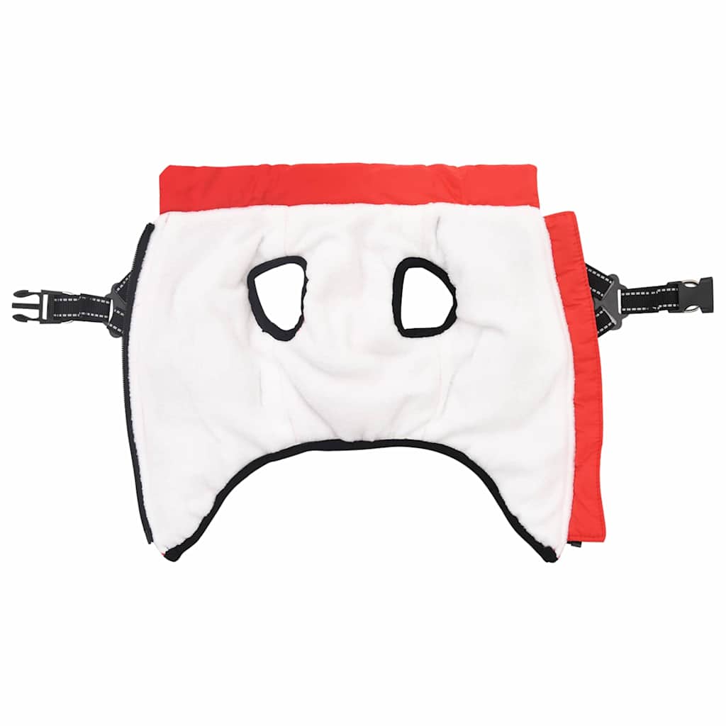 Cappotto per Cani con imbracatura Rosso XL Pile e Poliestere 3422505