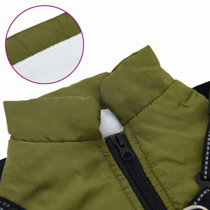 Cappotto per Cani Verde militare S Pile e Poliestere 3422511