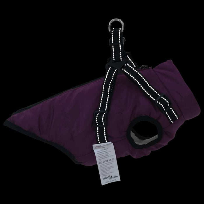 Cappotto per Cani con imbracatura Viola XL Pile e Poliestere 3422523