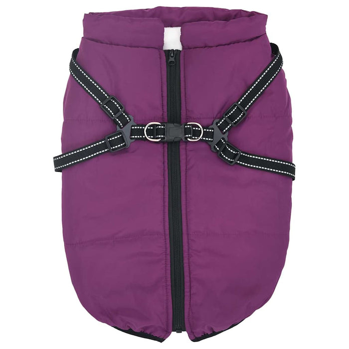 Cappotto per Cani con imbracatura Viola 3XL Pile e Poliestere 3422525