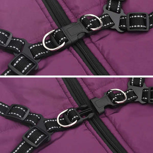 Cappotto per Cani con imbracatura Viola 4XL Pile e Poliestere 3422526