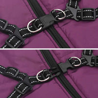 Cappotto per Cani con imbracatura Viola 5XL Pile e Poliestere 3422527