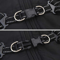 Cappotto per Cani con imbracatura Nero XL Pile e Poliestere 3422532