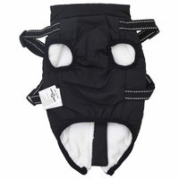 Cappotto per Cani con imbracatura Nero XL Pile e Poliestere 3422532