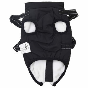 Cappotto per Cani con imbracatura Nero XL Pile e Poliestere 3422532