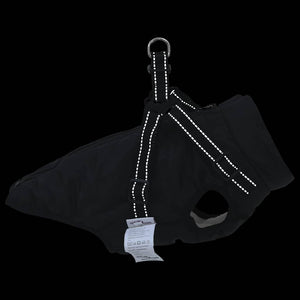 Cappotto per Cani con imbracatura Nero XL Pile e Poliestere 3422532