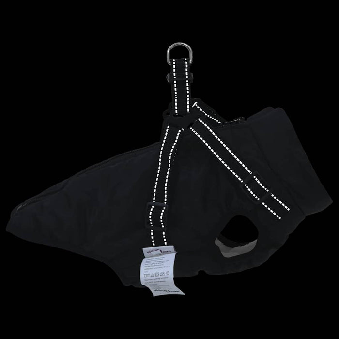 Cappotto per Cani con imbracatura Nero XL Pile e Poliestere 3422532