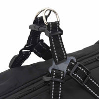 Cappotto per Cani con imbracatura Nero 4XL Pile e Poliestere 3422535