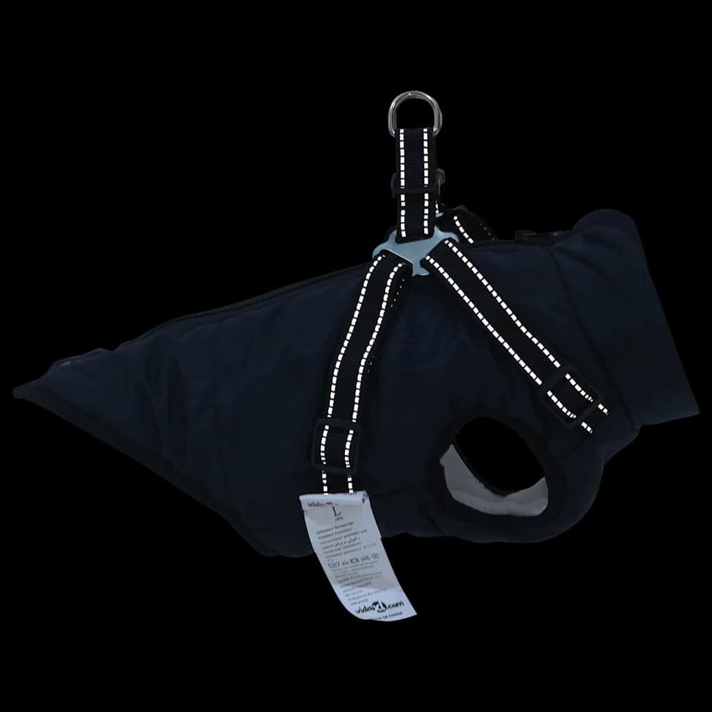 Cappotto per Cani con imbracatura Blu navy XL Pile e Poliestere 3422541