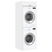 Mobiletto per lavatrice con porta Bianco 67,5 x 68 x 200 cm 3422784