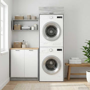 Mobiletto per lavatrice Grigio Sonoma 67,5 x 68 x 200 cm 3422789