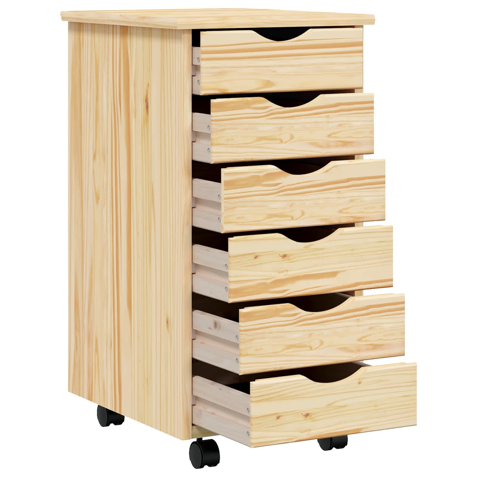 Armadietto Rotolante con Cassetti MOSS Vernice trasparente 42032400
