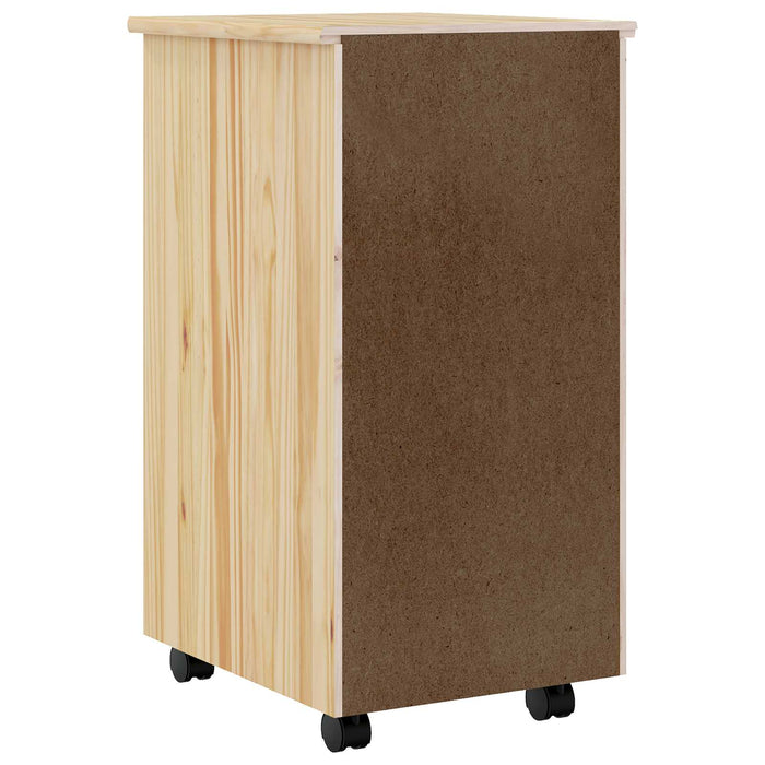 Mobiletto con Scrivania con ruota MOSS Vernice trasparente 42032405