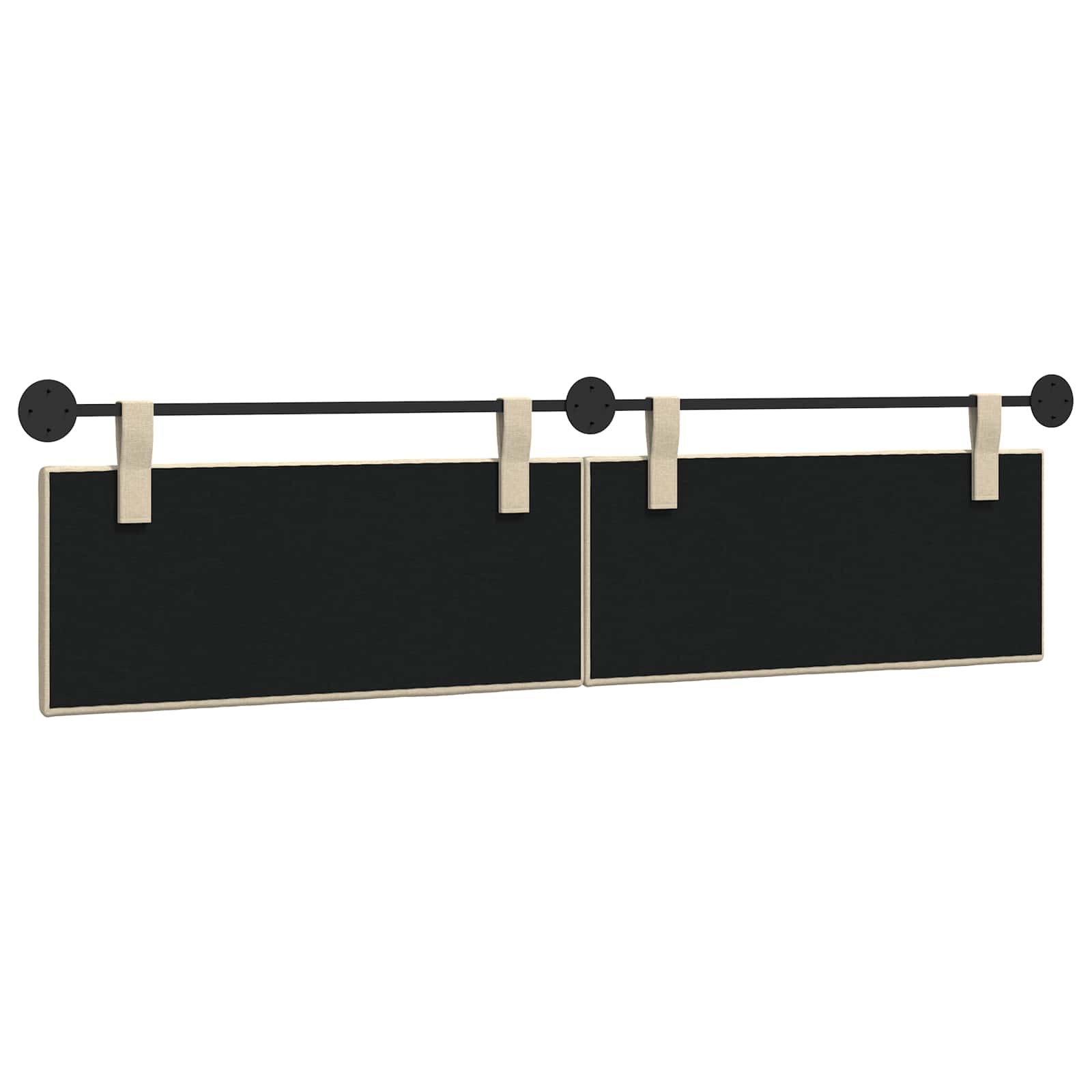 Testata appesa Montaggio a parete Crema 210 x 55 x 5 cm Tessuto 42032334
