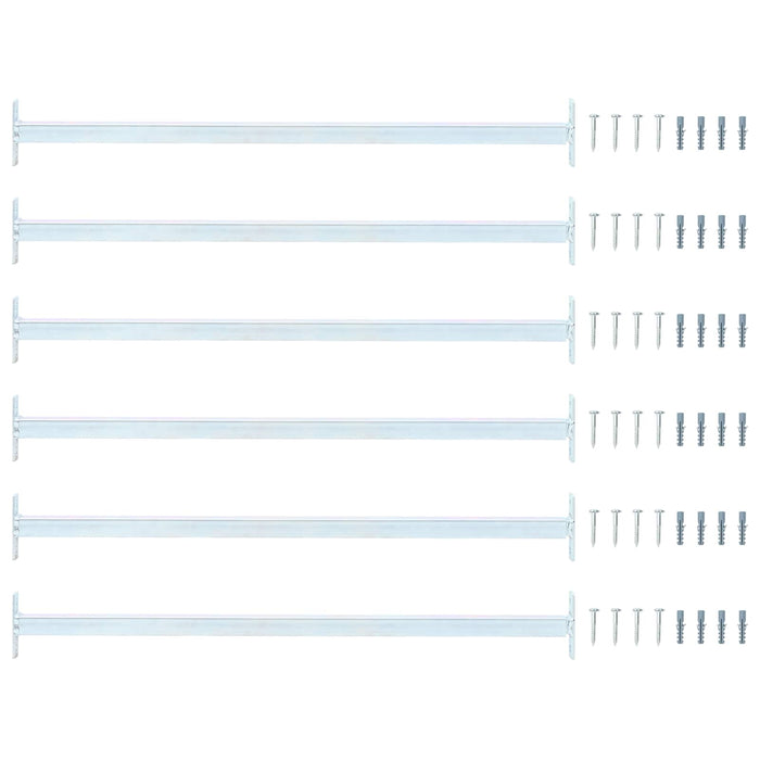 Barra di Sicurezza Regolabile per Finestra 6 pcs Argento 42028275