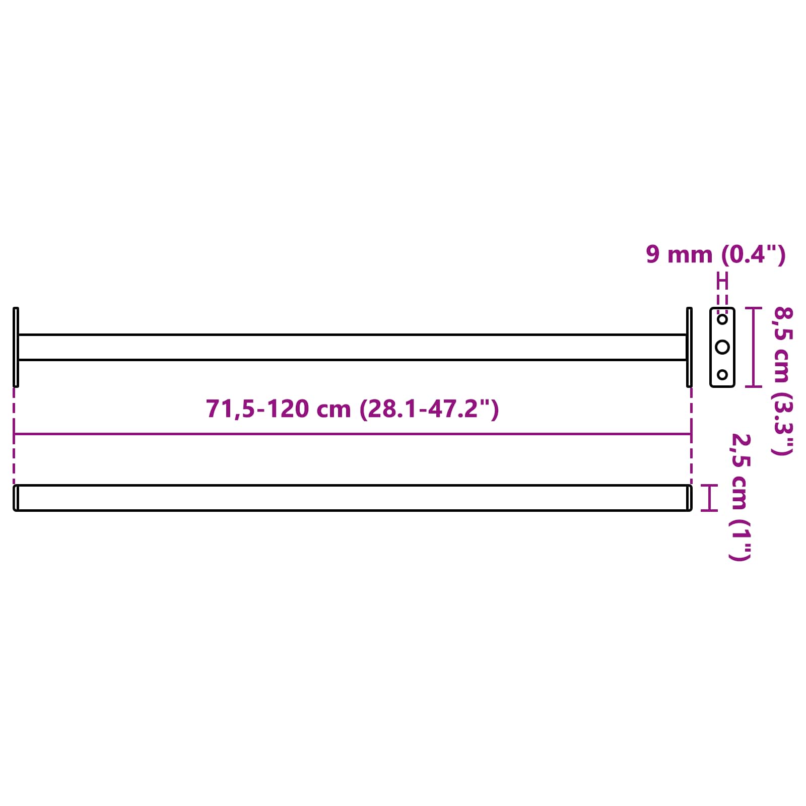 Barra di Sicurezza Regolabile per Finestra 6 pcs Argento 42028275