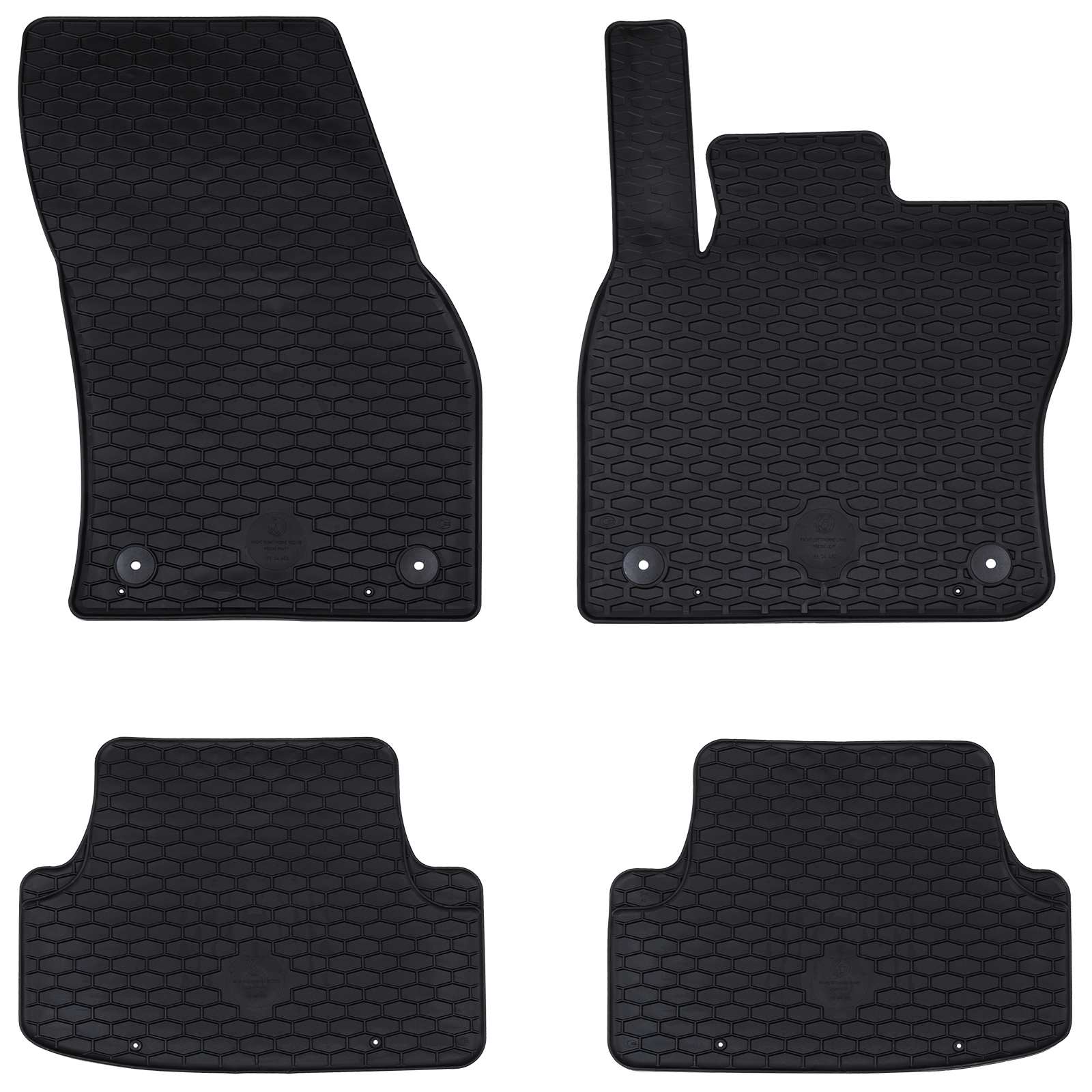 Tappetino per Auto 4 pcs Nero Sedile ATECA , Škoda KAROQ TPE 42029079