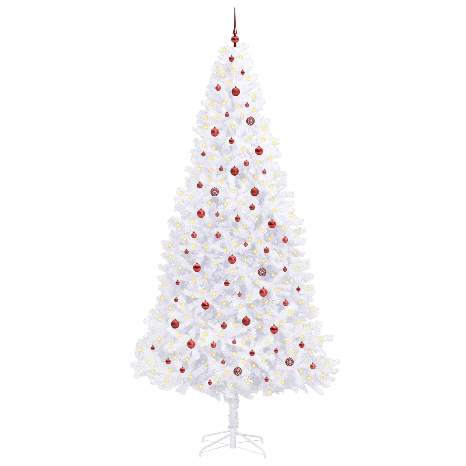 Albero di Natale artificiale Bianco 300 cm PVC e Acciaio 3426558