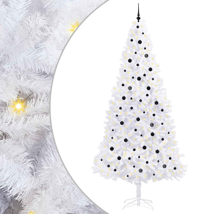 Albero di Natale artificiale Bianco 300 cm PVC e Acciaio 3426559