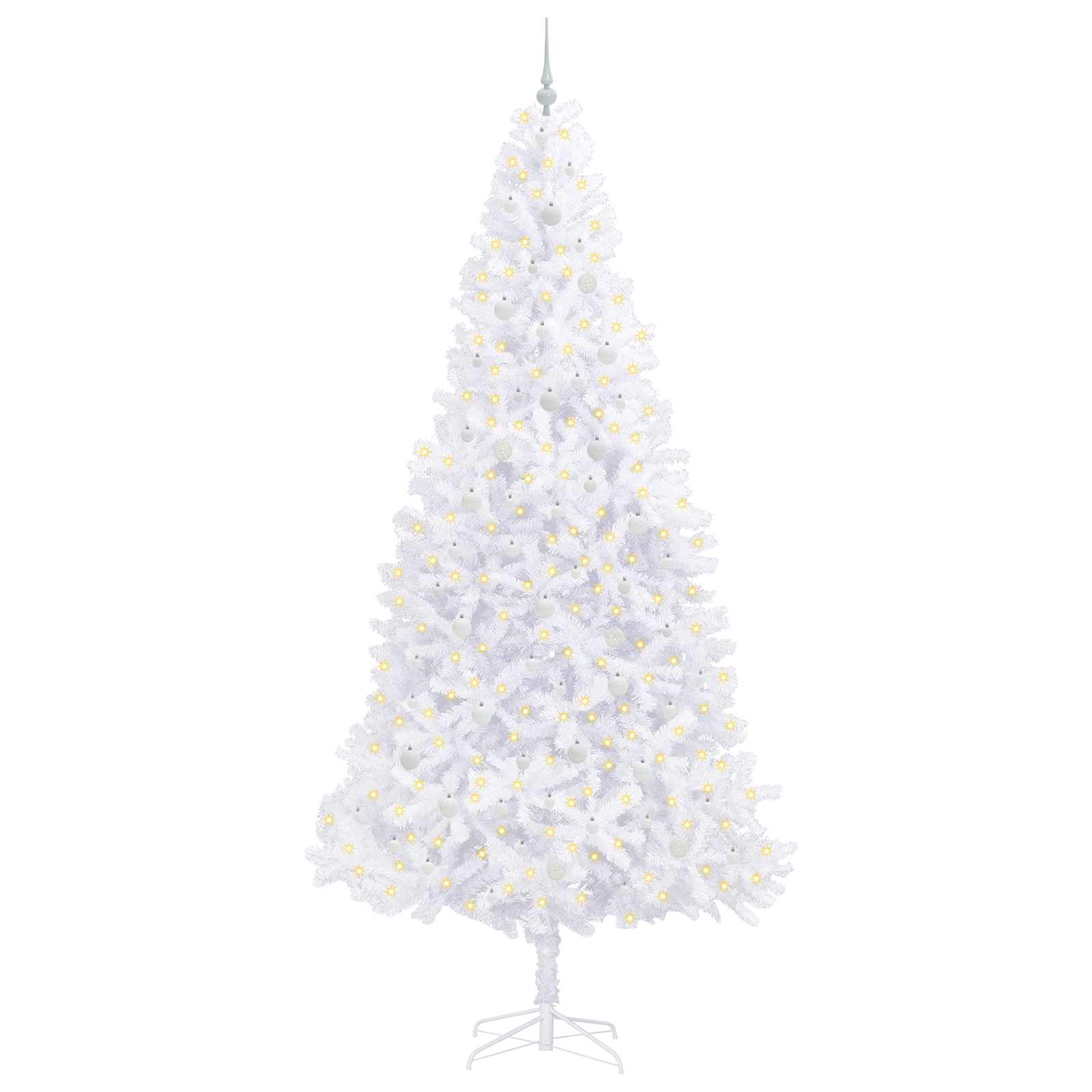 Albero di Natale artificiale Bianco 300 cm PVC e Acciaio 3426561