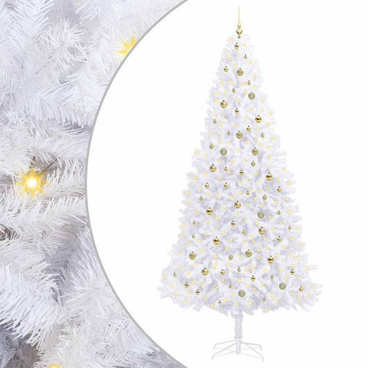 Albero di Natale artificiale Bianco 300 cm PVC e Acciaio 3426562