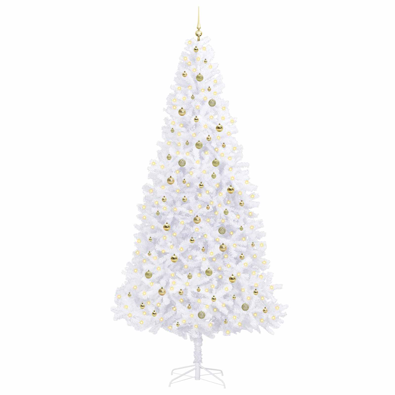 Albero di Natale artificiale Bianco 300 cm PVC e Acciaio 3426562