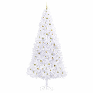 Albero di Natale artificiale Bianco 300 cm PVC e Acciaio 3426562