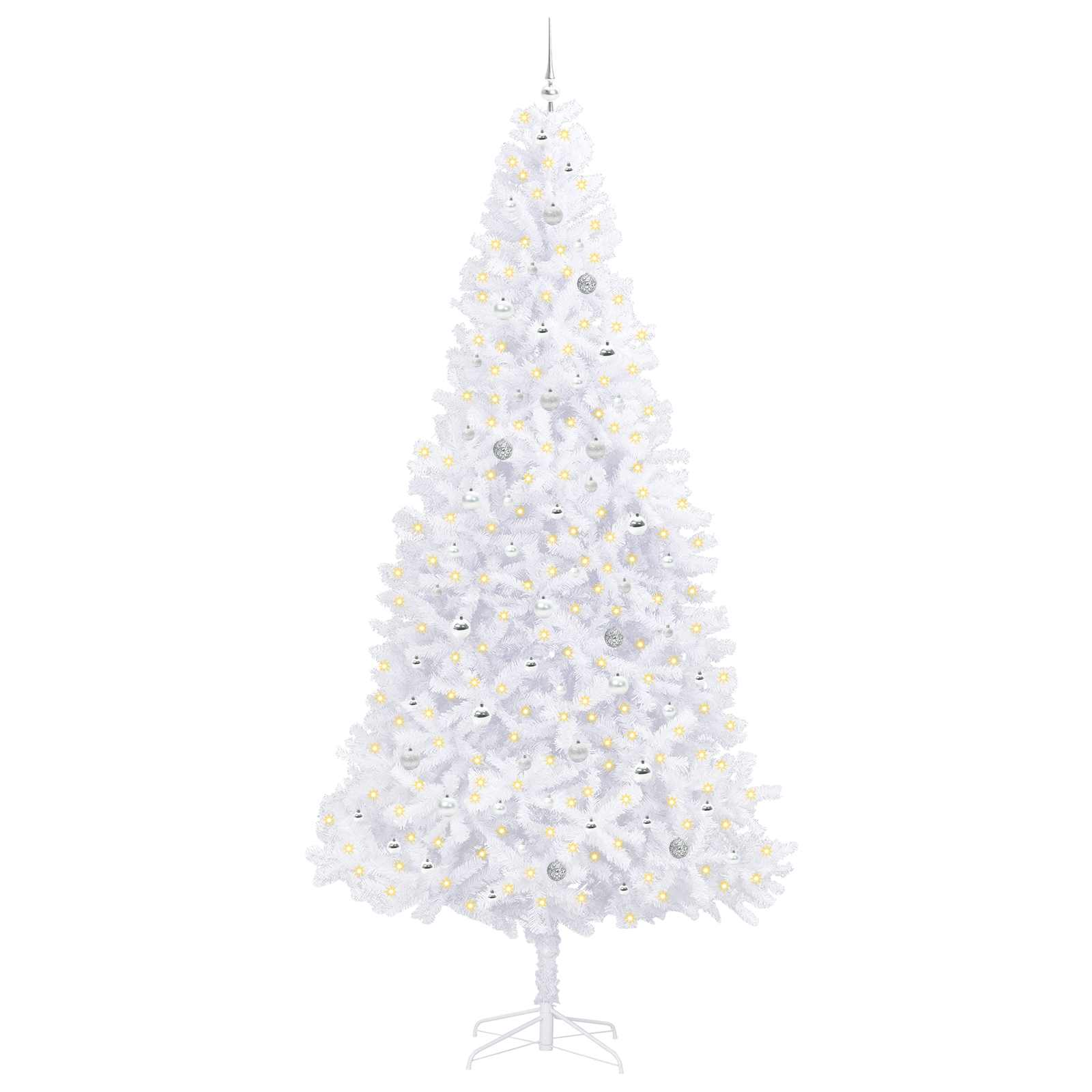 Albero di Natale artificiale Bianco 300 cm PVC e Acciaio 3426563