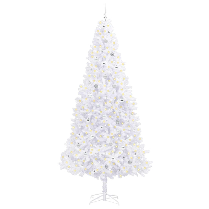 Albero di Natale artificiale Bianco 300 cm PVC e Acciaio 3426563