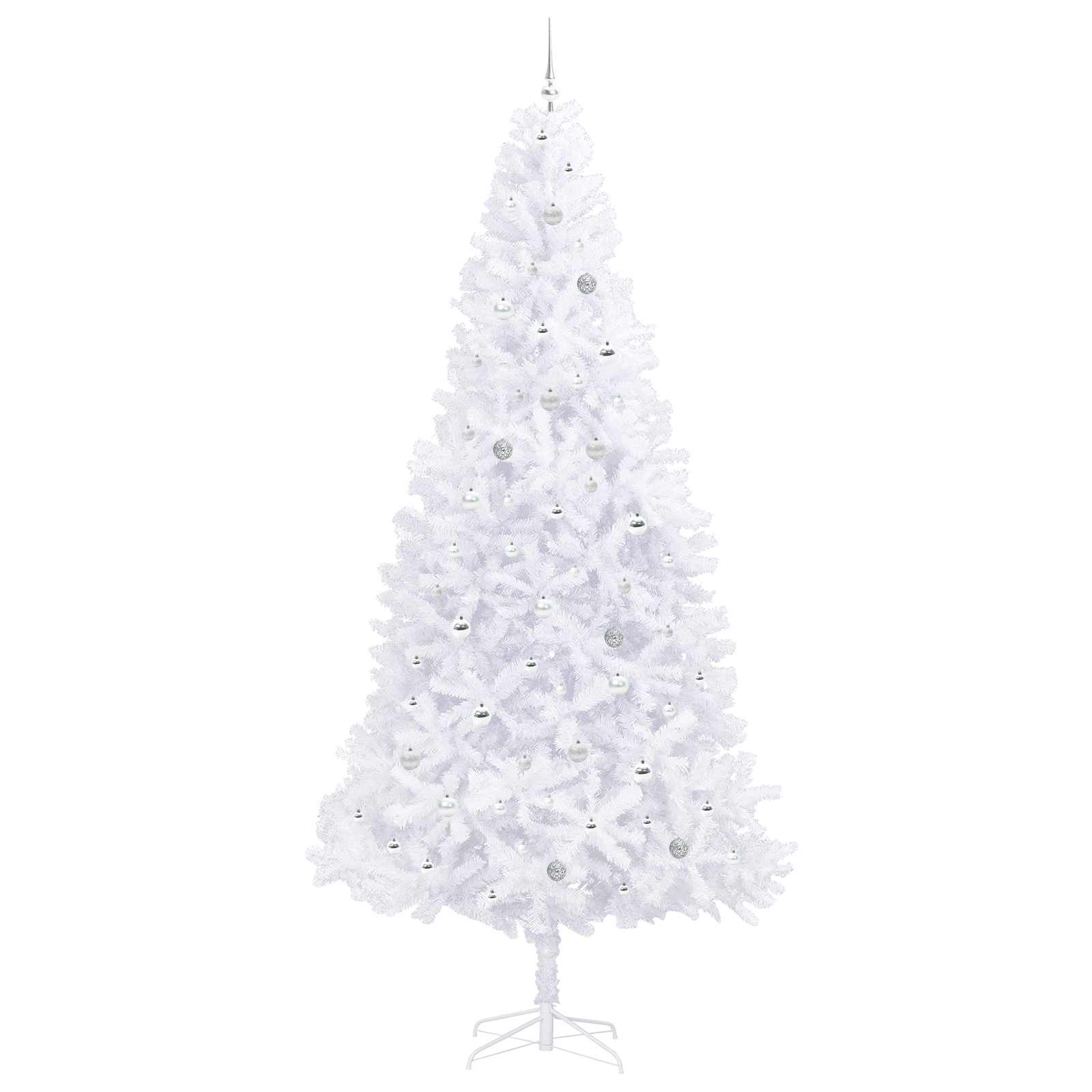 Albero di Natale artificiale Bianco 300 cm PVC e Acciaio 3426563