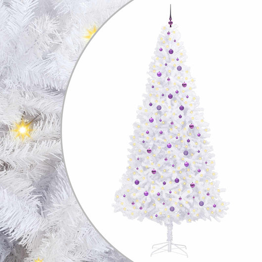 Albero di Natale artificiale Bianco 300 cm PVC e Acciaio 3426564