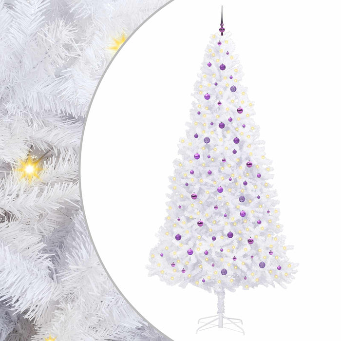 Albero di Natale artificiale Bianco 300 cm PVC e Acciaio 3426564