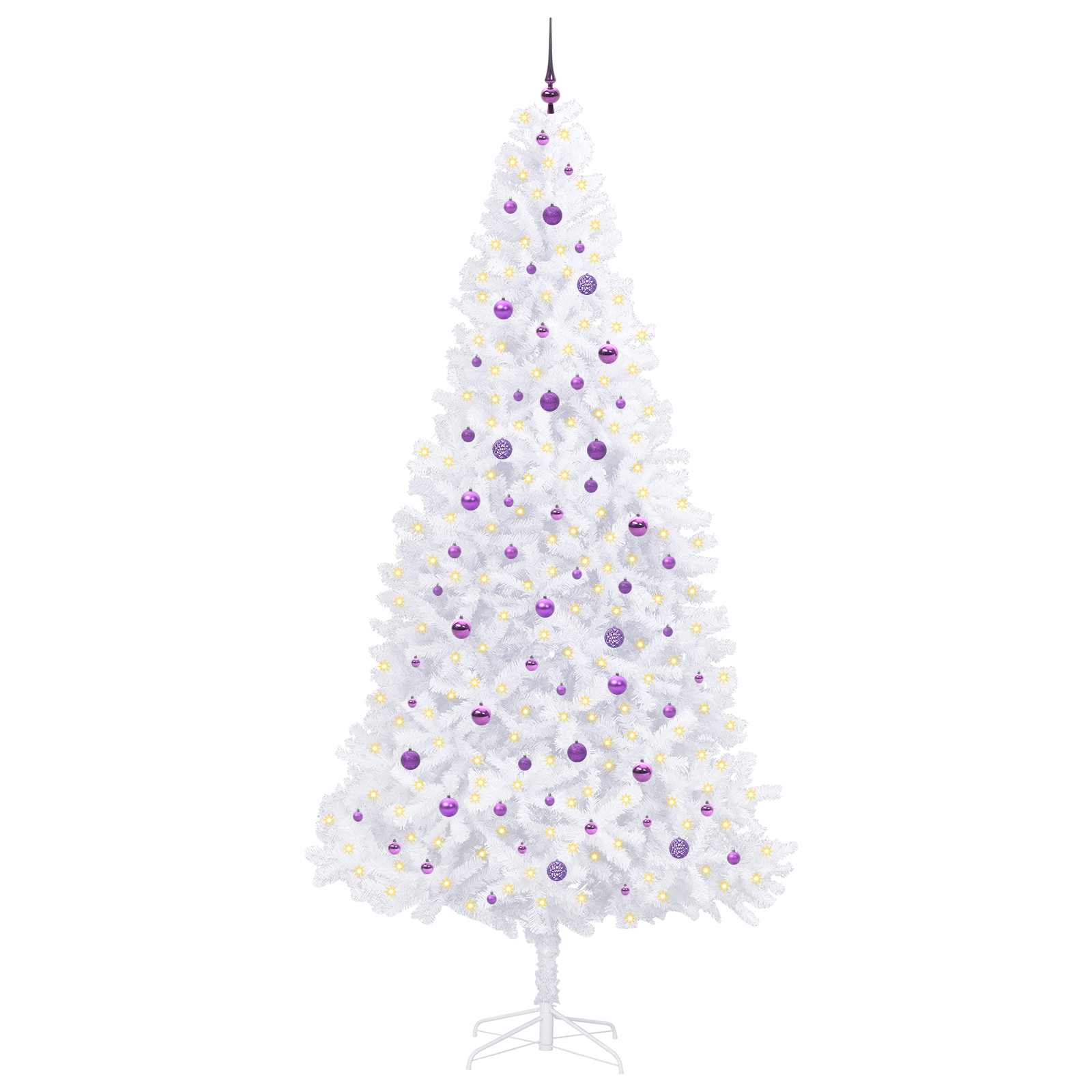 Albero di Natale artificiale Bianco 300 cm PVC e Acciaio 3426564