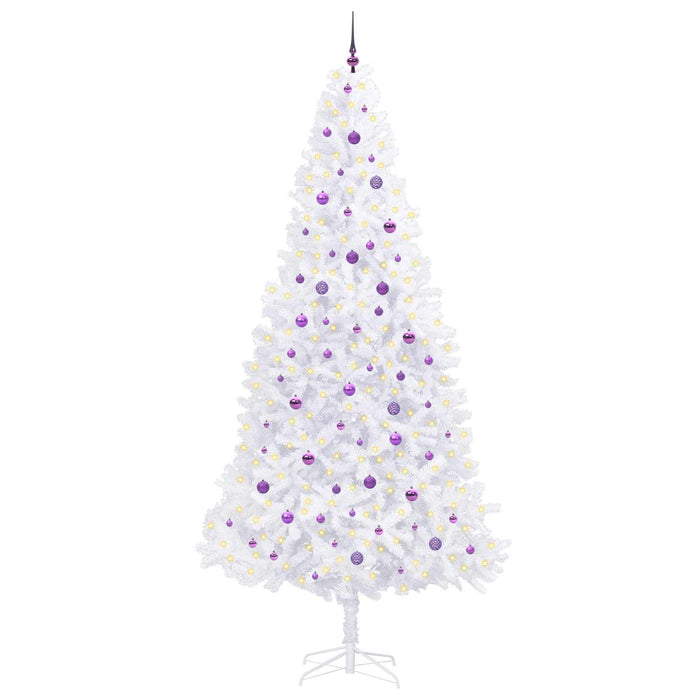 Albero di Natale artificiale Bianco 300 cm PVC e Acciaio 3426564