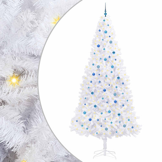 Albero di Natale artificiale Bianco 300 cm PVC e Acciaio 3426565