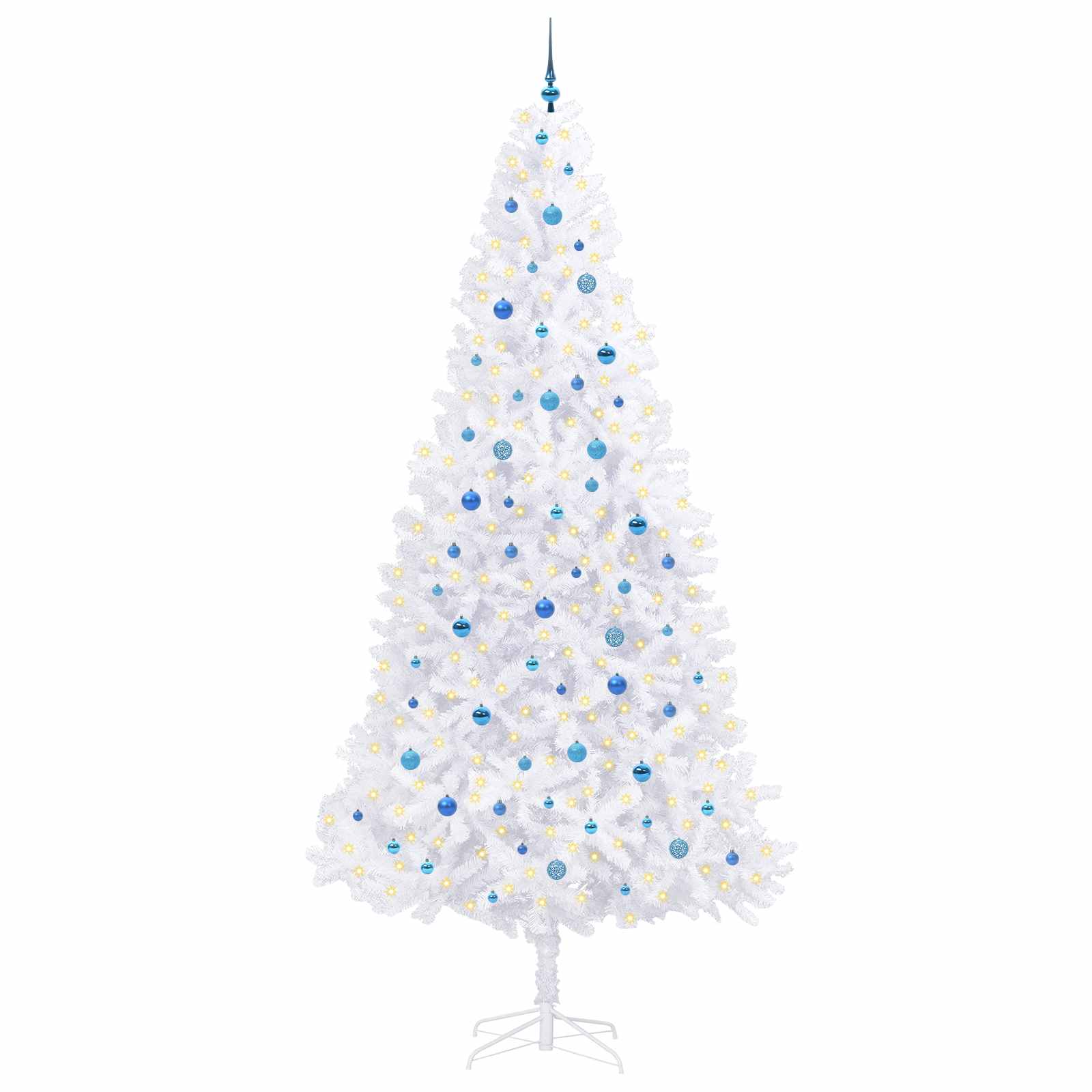 Albero di Natale artificiale Bianco 300 cm PVC e Acciaio 3426565