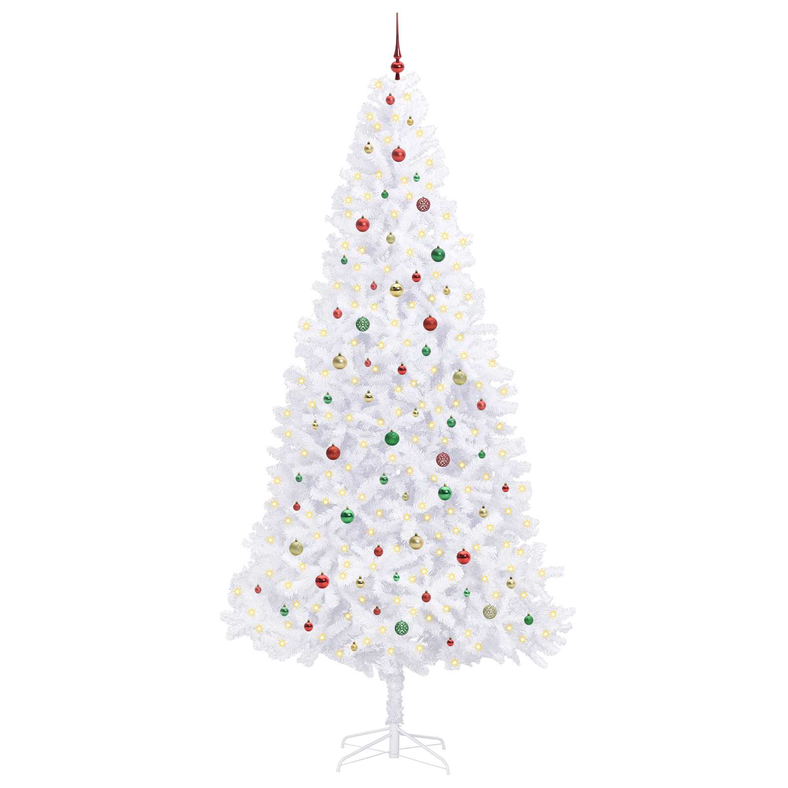 Albero di Natale artificiale Bianco 300 cm PVC e Acciaio 3426566