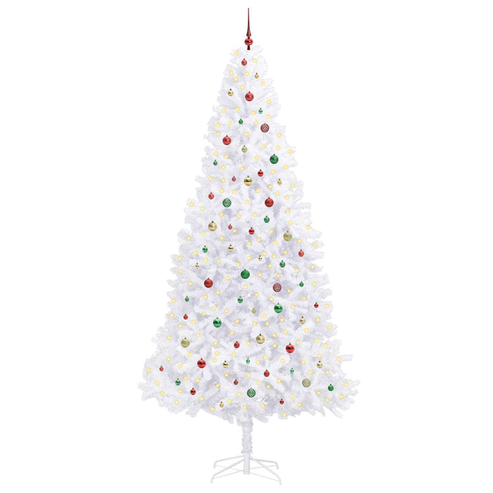 Albero di Natale artificiale Bianco 300 cm PVC e Acciaio 3426566