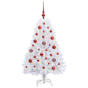 Albero di Natale Artificiale con Rami Pieghevoli Bianco 120 cm 3426576