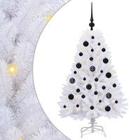 Albero di Natale Artificiale con Rami Pieghevoli Bianco 120 cm 3426577