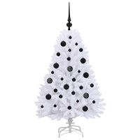 Albero di Natale Artificiale con Rami Pieghevoli Bianco 120 cm 3426577