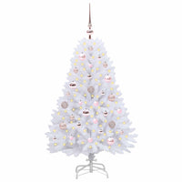 Albero di Natale Artificiale con Rami Pieghevoli Bianco 120 cm 3426578
