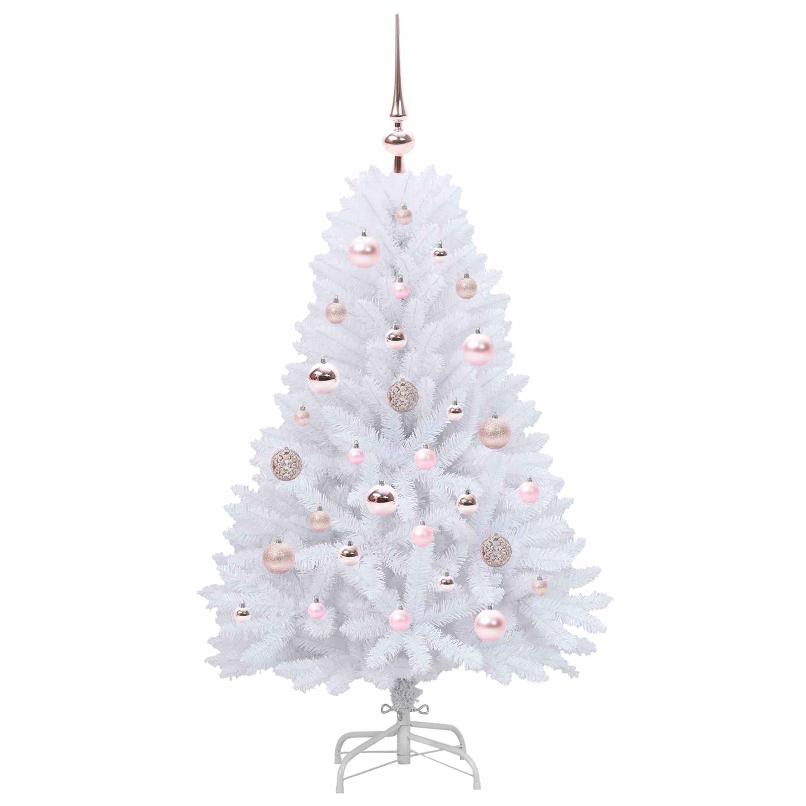 Albero di Natale Artificiale con Rami Pieghevoli Bianco 120 cm 3426578