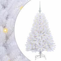 Albero di Natale Artificiale con Rami Pieghevoli Bianco 120 cm 3426579