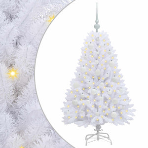 Albero di Natale Artificiale con Rami Pieghevoli Bianco 120 cm 3426579