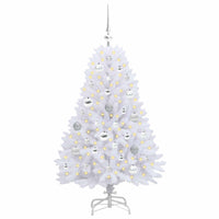 Albero di Natale Artificiale con Rami Pieghevoli Bianco 120 cm 3426581